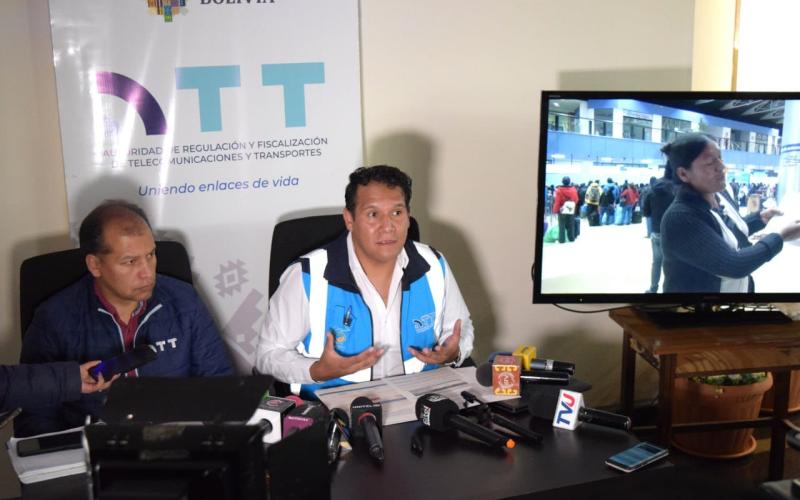 ATT: Bloqueos afectan a 197,728 pasajeros y la pérdida económica para el sector de transporte se elevará a 78,5 millones de bolivianos