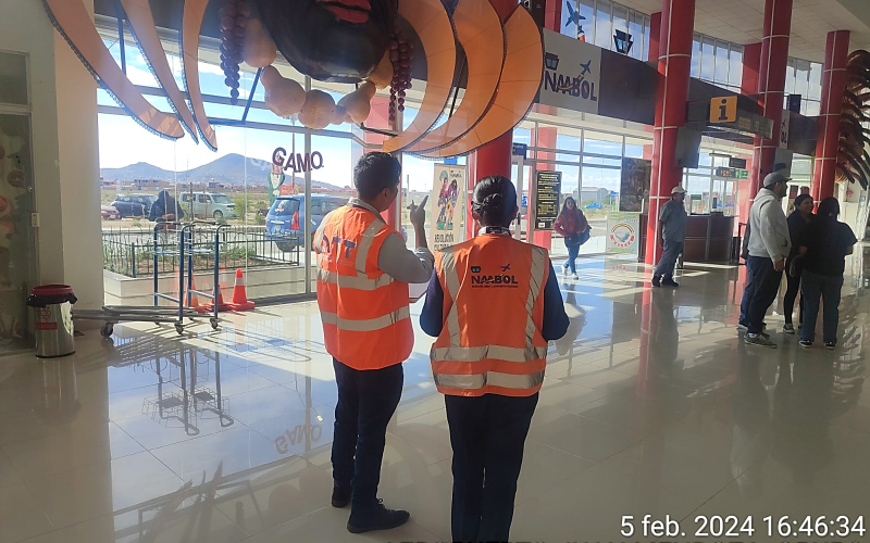 Carnaval 2024: La ATT inspecciona estándares de calidad en el aeropuerto de Oruro y garantiza calidad para los visitantes
