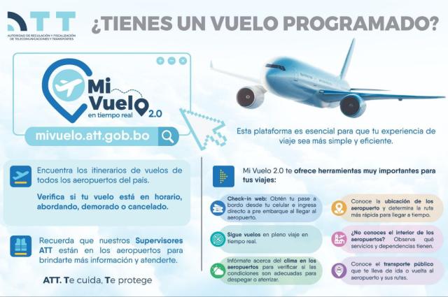 ATT lanza Mi Vuelo 2.0 para facilitar los viajes aéreos en Bolivia