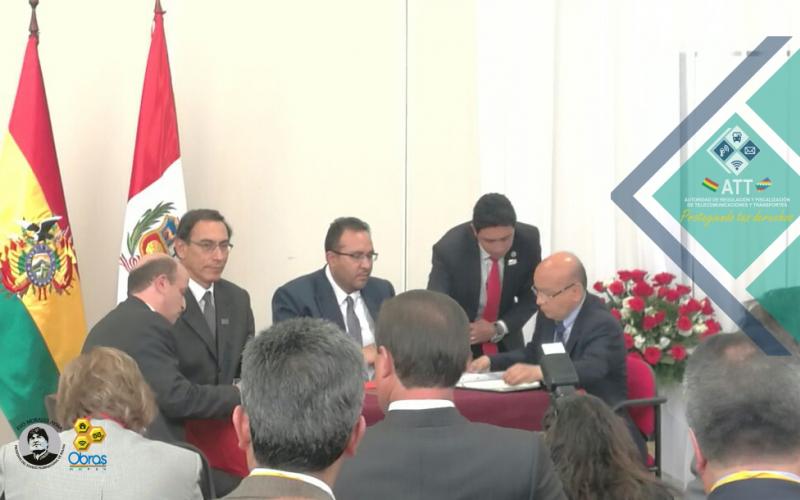 ATT participó del encuentro Presidencial Y II Reunión del Gabinete Binacional Bolivia – Perú