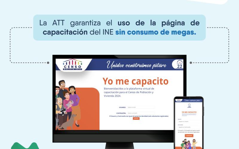 Censo 2024: La ATT garantiza el acceso gratuito a la plataforma de capacitación del INE 